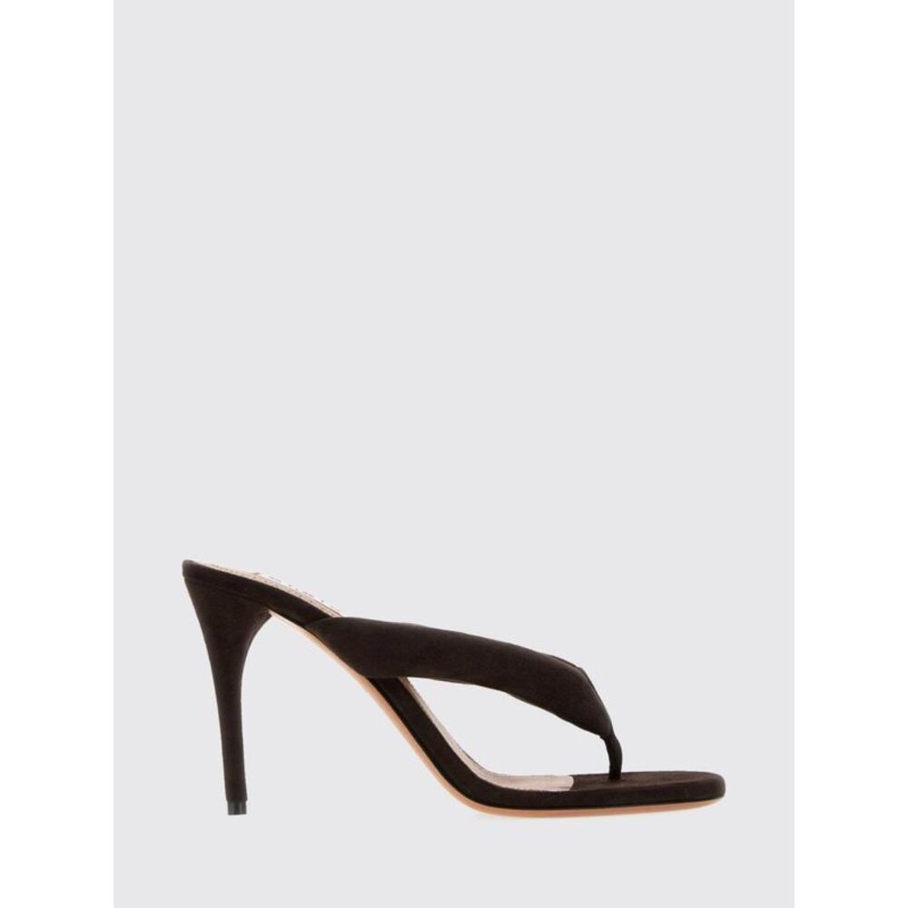 Alai�A Women Alaia Suede Thong Mule Sandals With Stiletto Heel